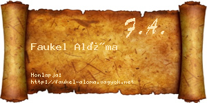 Faukel Alóma névjegykártya